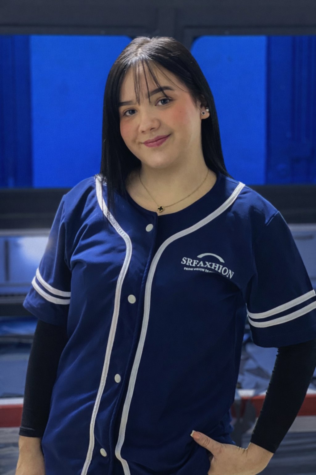 SR Faxhion team member on the factory floor